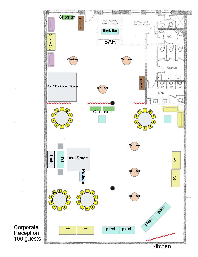 York Mills Gallery - Corporate Events Floor Plan